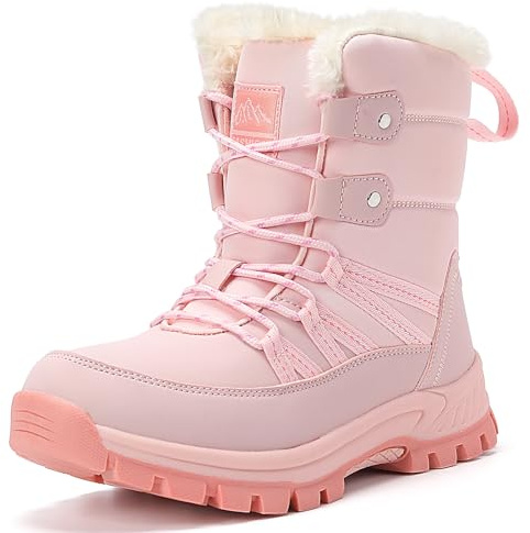 CLYCTIP Damen Winterstiefel Gefüttert Warme Schneestiefel Rutschfest | Warme Damen Winterstiefel mit weichem Fellfutter, rutschfester Sohle und bequemem Design für kalte Wintertage