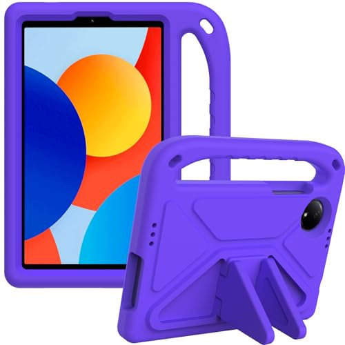 YRH Custodia per Redmi Pad SE 8.7 pollici 2024 con supporto antiurto Custodia per bambini per tablet Xiaomi Redmi Pad SE 8.7 4G (viola)