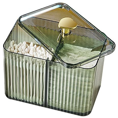 Wedhapy Wattestäbchenspender Kosmetik Organizer Wattestäbchenhalter Wattepadspender