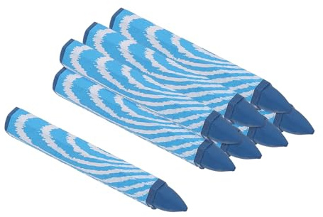 PATIKIL Lumber Marking Crayons, 8 Pcs 4.2x0.6 inch Hex Wax Tire Marker Drawing Crayons for Wood, Glass, Ceramics, Cartons, Cloth, Stone, Blue
