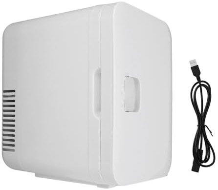 TOPINCN Frigo Frigo Compatto, Mini Frigo da 6 Litri Portatile Scalda USB per Farmaci Alimentari per La Cura della Pelle del Latte Materno, Ideale per Viaggi in Auto in Ufficio a