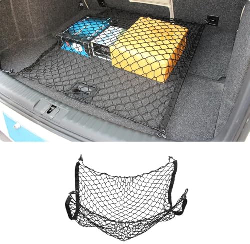 LeiBaOF Auto Kofferraumnetz Für Mercedes Benz B Class W245 2008-2011,Einstellbar Elastisches Cargo Mesh Auto Organizer für Kofferraum