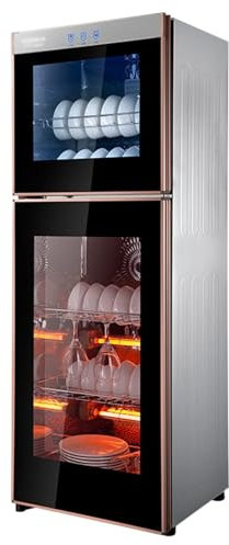 Armario vertical de esterilización – Armarios de acero inoxidable para desinfectar vajilla y platos, capacidad de 168 L/198 L, ideal para uso doméstico o comercial