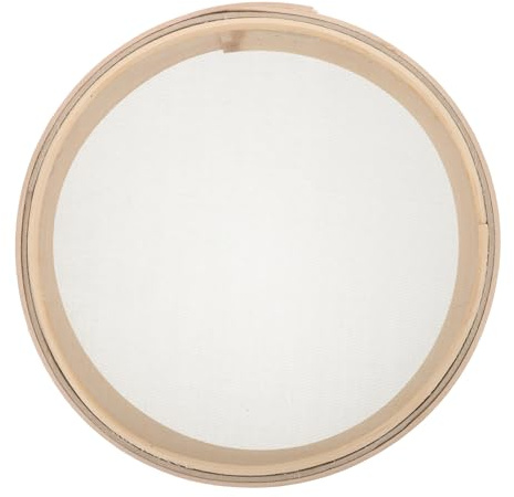 TOYANDONA Tamiz De Harina De Madera con Malla De Acero Inoxidable Colador Manual Delgado para Filtrar Harina y Repostería Cocina Doméstica