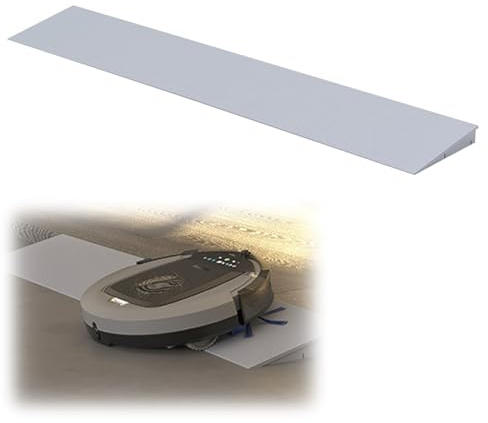 JINGJIAOPLSD Rampe Rollstuhl, Türschwellenrampe für Reinigungsroboter 1-6 cm Hoch für Badezimmer, Gehweg, Geeignet für Den Innenbereich(Gray,100x9x1.5cm)