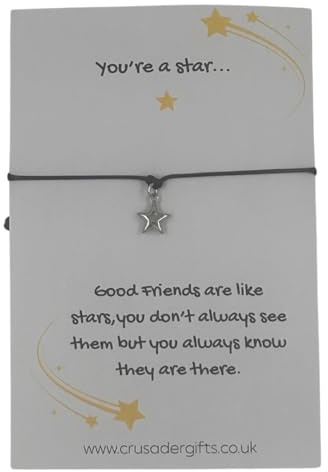 Woodside Home Living - You're A Star Keepsake Letterbox Bracelet | Friendship Gift