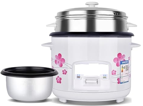 Olla arrocera y vaporera doméstica Antiadherente con función de Calentamiento (1,5/2/3/4/5 l) para 1-8 Personas 220-240 V (2 l-400 W)