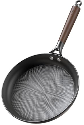 LAMFO 10 Cast Iron Skillets, Nonstick Frying Pans with Detachable Handle, Oven & Dishwasher Safe, Works with All Gas, Electric and Induction Stoves for Men and Women