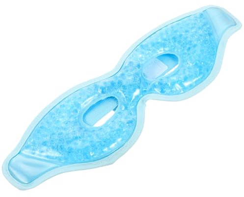 Abaodam Maschera per gli Occhi Rinfrescante Gel Riutilizzabile Impacco Caldo e Freddo Maschera per Metà Viso Leggera e Confortevole per Viaggi e Riposo
