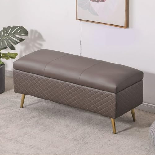 Banco portaoggetti extra lungo marrone scuro per ingresso e camera da letto, scarpiera e seduta elegante cassa per soggiorno lunghezza 110 cm