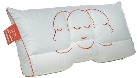 Silvana Support Orange – Orthopädisches Nackenstützkissen 40x80 cm – Weich – AGR-Zertifiziert & Oeko-TEX – Ergonomisch für Seiten- & Rückenschläfer – Made in den Niederlanden