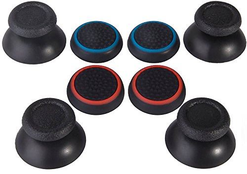 Remplacement Joystick et Thumb Grip Caps pour PS4 Controller, 8 Pièces