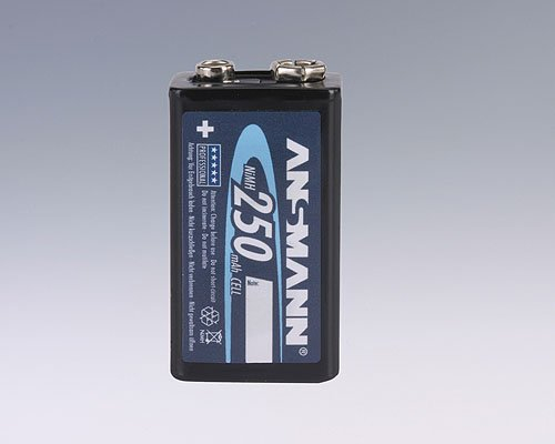 Ansmann 5030332 9V E-Block 250mAh NiMH Akku 1er Pack