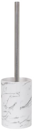 MSV Bad Serie Toscana WC Bürste 143386 Toilettenbürste aus Keramik Marmor Weiß