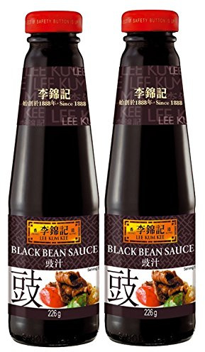[ 2x 226g ] LEE KUM KEE Schwarze-Bohnen Sauce / Black Bean Sauce + ein kleiner Glücksanhänger gratis