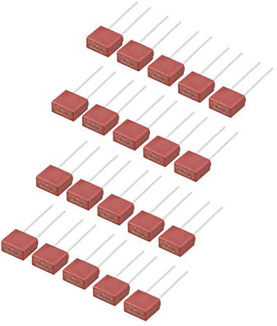 sourcing map 20Stk DIP Halterunged Miniatur Quadrat Mikro Sicherung T0,5A 0,5A 250V rot DE de