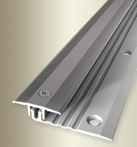 Parkettfreund 19821002 Combi Übergangs-Profil PF 378V Aluminium edelstahl, eloxiert, 100 cm