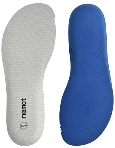 riemot Komfort Einlegesohlen für Breite Füße - Damen Herren Extra Weite Schuheinlagen Dünn Weiche Einlagen Atmungsaktiv für Clogs Beige 46EU