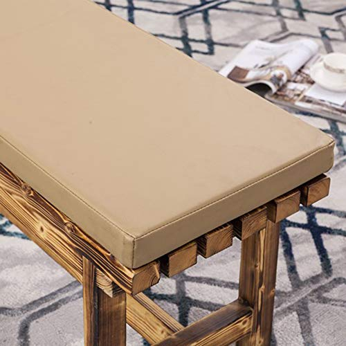 Kunstleder-Möbelkissen, wasserdicht, für Außenbereich, Terrasse, Bank, bequemes Sitzpolster aus Metall / Holz, 5 cm dick, Matte für Terrasse, Esszimmer