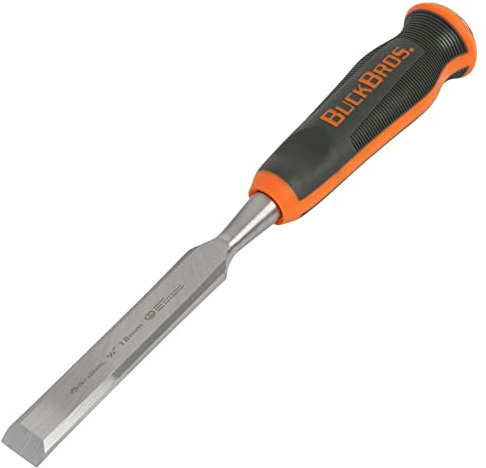 Buck Bros. 74715 Ciseau à bois Comfort Grip - 3/4 (18 mm), burin Buck Bros, burin de menuiserie, burins à bois, burins à bois, burins à bord biseauté