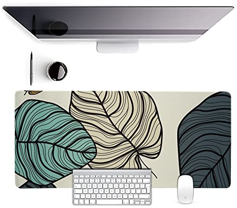 Mauspad XXL 900x400 mm – AINAK Große Schreibtischunterlage, Rutschfest & Wasserabweisend, 3 mm Dick, Vernähte Kanten – Extended Gaming Mousepad mit Präziser Mausführung für Büro & Home Office