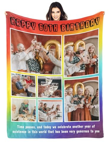 Personalisierte Geburtstagsgeschenke für Frauen, Personalisierte Foto-Fleecedecke Geburtstagsgeschenke für Sie, individuelle Decke mit Fotos für die beste Freundin, Geburtstags-Souvenir-Geschenke