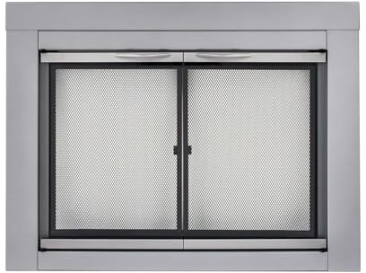 Pleasant Hearth Alpine Collection Fireplace Glass Door