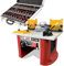 LUMBER JACK Router Table with Built in Motor Bench Top 240V Electric Routing for Woodworking Includes Collets and a 35 Piece 1/2 Cutter Set