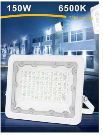 OISE ART STORE Trade Shop - Faro LED 150 Watt Proiettore Esterno Ip65 Bianco Luce 6500k 4000k 3000k Fs150w-b Bianco Freddo -