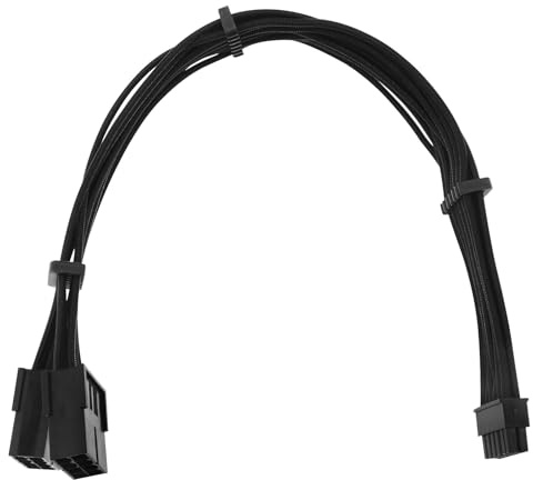 YINETTECH Graphics Card Power Extension Cable 12 Pin to Dual 8 Pin GPU Connector Compatible with RTX 3000 series PCIE Graphics Card 3060ti 3070 3080 FE Funder Edition Black