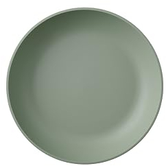 Mepal - Piatto Fondo Silueta - Lavabile in lavastoviglie e microonde - Piatti di plastica - Piatti da Cena - Servizio - 21 cm - Nordic sage
