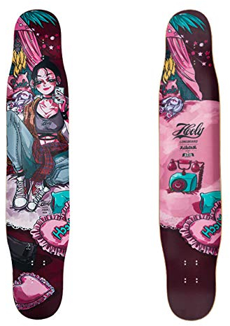 RajoNN 45-Zoll-Downhill-Longboard-Skateboard durch Deck aus 10-lagigem kanadischem Ahorn, kompletter Cruiser, Free-Style-Anfänger-Tanzbrett für Jungen, Mädchen, Erwachsene,