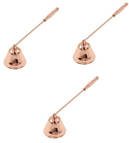 PRETYZOOM 3stücke Candle Extinguisher Roségold Stilvoller Kerzenlöscher Mit Wick Dipper Für Teelichter Und Glaskerzen Verhindert Rußbildung Und Verlängert Die Brenndauer