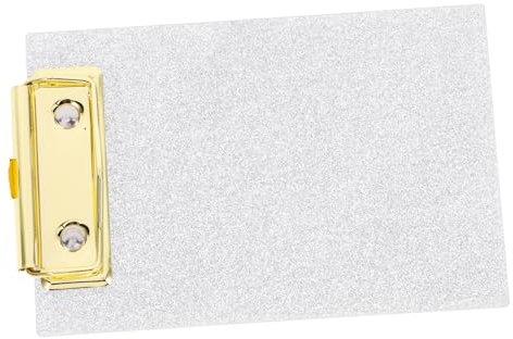 VILLCASE Multi-funktionales Clipboard Für Büro Schule Und Gesundheitswesen Schreibbrett Mit Stabiler Klemme Für Dokumente Notizen Und Besprechungen Silberfarbenes Design