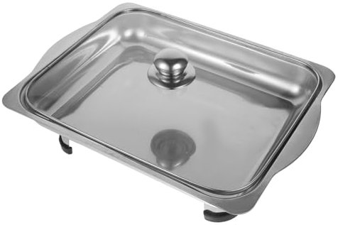 PRETYZOOM Scaldavivande Elettrico Quadrato in Acciaio Inossidabile Per Hotel Ristoranti Contenitori Per Alimenti Di Capacità Per Scaldavivande Per Catering