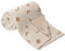 bearmoss Coperta in Cotone per Neonati, Morbida Coperta per Gattonare per Bambini, in Mussola per Bambini, 75 x 100 cm (luna marrone)