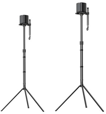 ULTIMEA Speaker Stands Pair, Height Adjustable Speaker Stand, Extends 24.4 to 36.6, Holds 6.6 lbs, Compatible with Most Brands & ULTIMEA Poseidon, Aura Series Surround Sound System, Steady 310