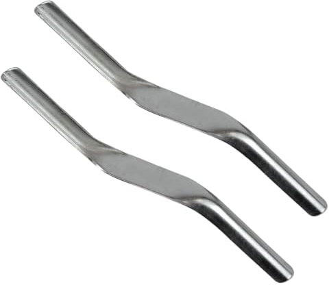 2 PCS Brick Jointer Tool Double End Steel Mortar Finishing Tool for Builders and Bricklayers, 11.42in x 0.79in, Perfect Joints Between Bricks