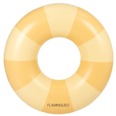 Flamingueo Bouee Piscine - Matelas Piscine, Bouée Gonflable, Bouee Piscine Adulte, Gonflable Plage, Accessoires Piscine, Bouee Geante (110x110x27 cm)