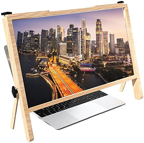 ZJFHEYUO Version Laptop Screen Extender,Laptop 3D 22 Inch Laptop Computer Screen Magnifier,Screen Magnifier with Adjustable Angle Design,Best Gift