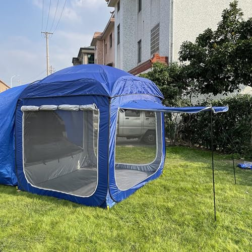 SULQING Car Tent, Car Rear Tent, SUV Tents for Camping Car Tents for Campers Multipurpose Truck Tent Camping Tent Connected To Vehicle Universal Fit