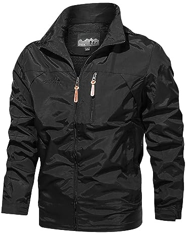 Genérico Chaqueta Hombre Entretiempo, Cazadora Bomber Hombre Verano Casual Ligera Entretiempo Chaqueta Clásica Al Aire Libre Primavera Verano Chaqueta para Deportes con Bolsillos Y Cremallera