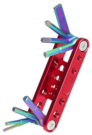 FANSHINUO Set di chiavi a brugola pieghevoli per una facile conservazione delle viti e regolabile a 360° per la riparazione di attrezzature domestiche, chiave angolare regolabile