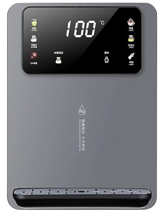 Distributore Acqua Istantanea a Parete, Caldaia per Erogatore di Acqua Calda da 2500 W con Blocco Bambini, Capacità di Riscaldamento Dell'acqua 22 L/h per Casa e Ufficio(Gray)