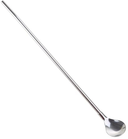 SHYYOULQE 1 PC Spoon Straws 3 Colors Tea Filter Colander Reusable Drinking 2 in 1 Stainless Steel for Coffee and Tea Spoon Straws for Shaved Ice Wrapped for Rootbeer Floats Reusable Stainless Steel