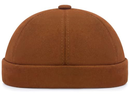 Cozyan Cotone Cappellino da Portuale Uomo Retro Docker-cap Berretto da Motociclista Cappello Senza Visiera Retro Cotone Docker Hat Senza Visiera Berretto da Portuale Uomo Donna Regolabile