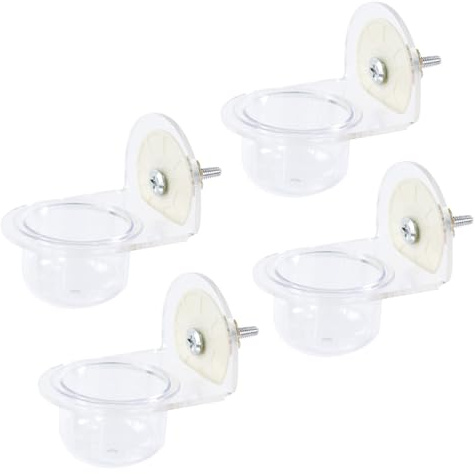 Elnwnnkc Bol d ' Alimentation pour Oiseaux, conteneurs de Nourriture pour Cages, Installation Simple, Moins de désordre, Fournitures d ' Alimentation pour perroquets, Bols d ' Eau pour Cage