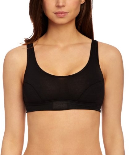 sloggi Double Comfort Top, Bustino, Donna, Nero (Black), 1