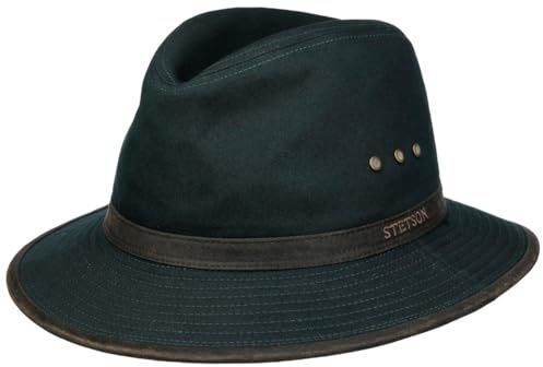 Stetson AVA Cotton Outdoorhut Traveller-Hut Herren Australienhut mit UV-Schutz 40+ Baumwollhut Herrenhut Frühjahr Sommer