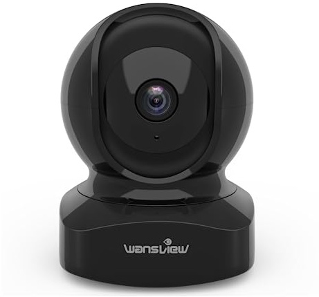 wansview 2K Indoor/Pet Cameras for Home Security, 2.4G WiFi Only, Q5 3MP B